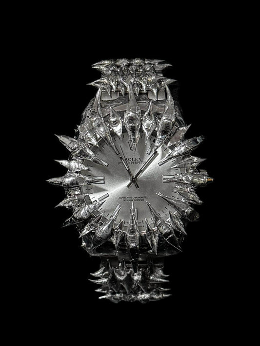 Handmade Dragon Scale Spike Mechanical Watch