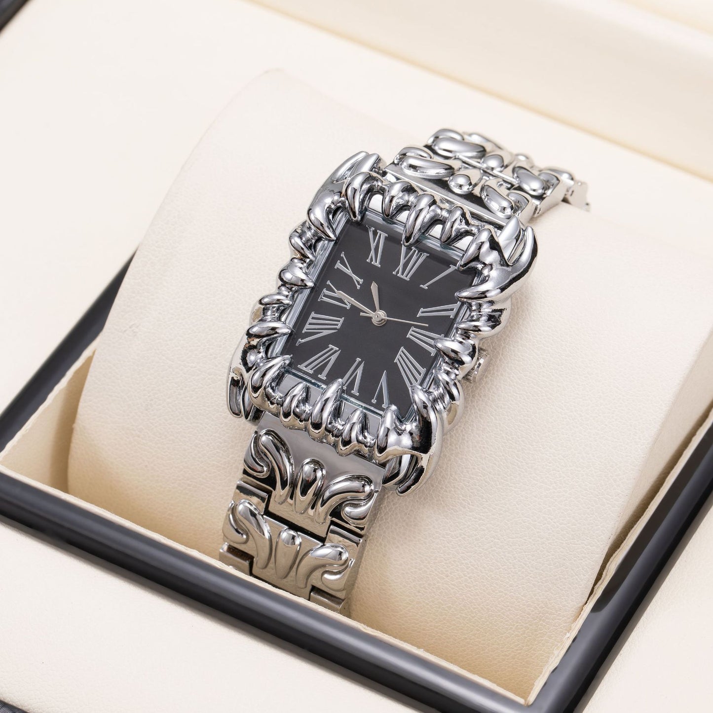 Retro Square Claw Mens Watch