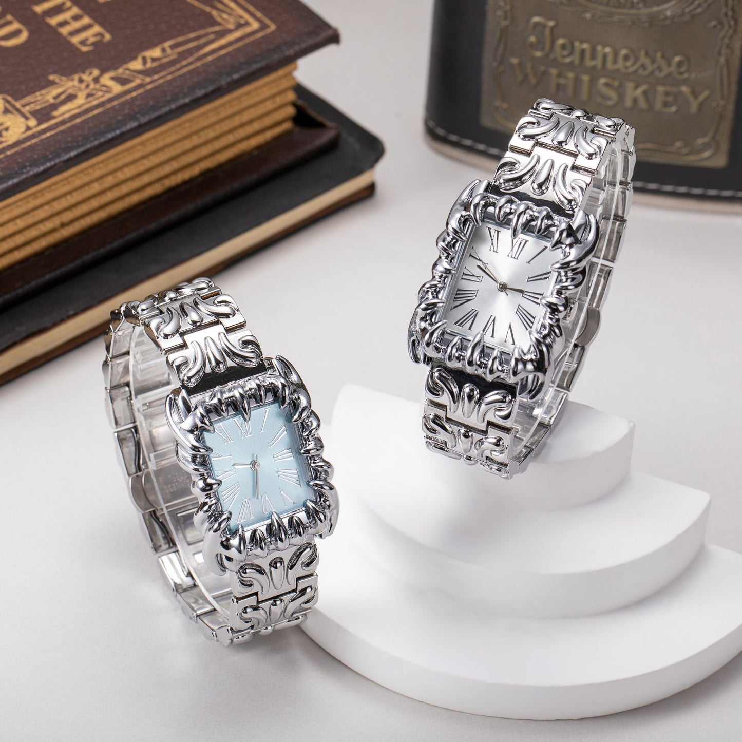 Retro Square Claw Mens Watch