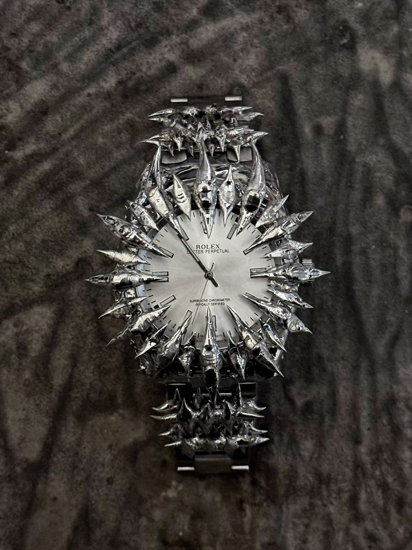 Handmade Dragon Scale Spike Mechanical Watch