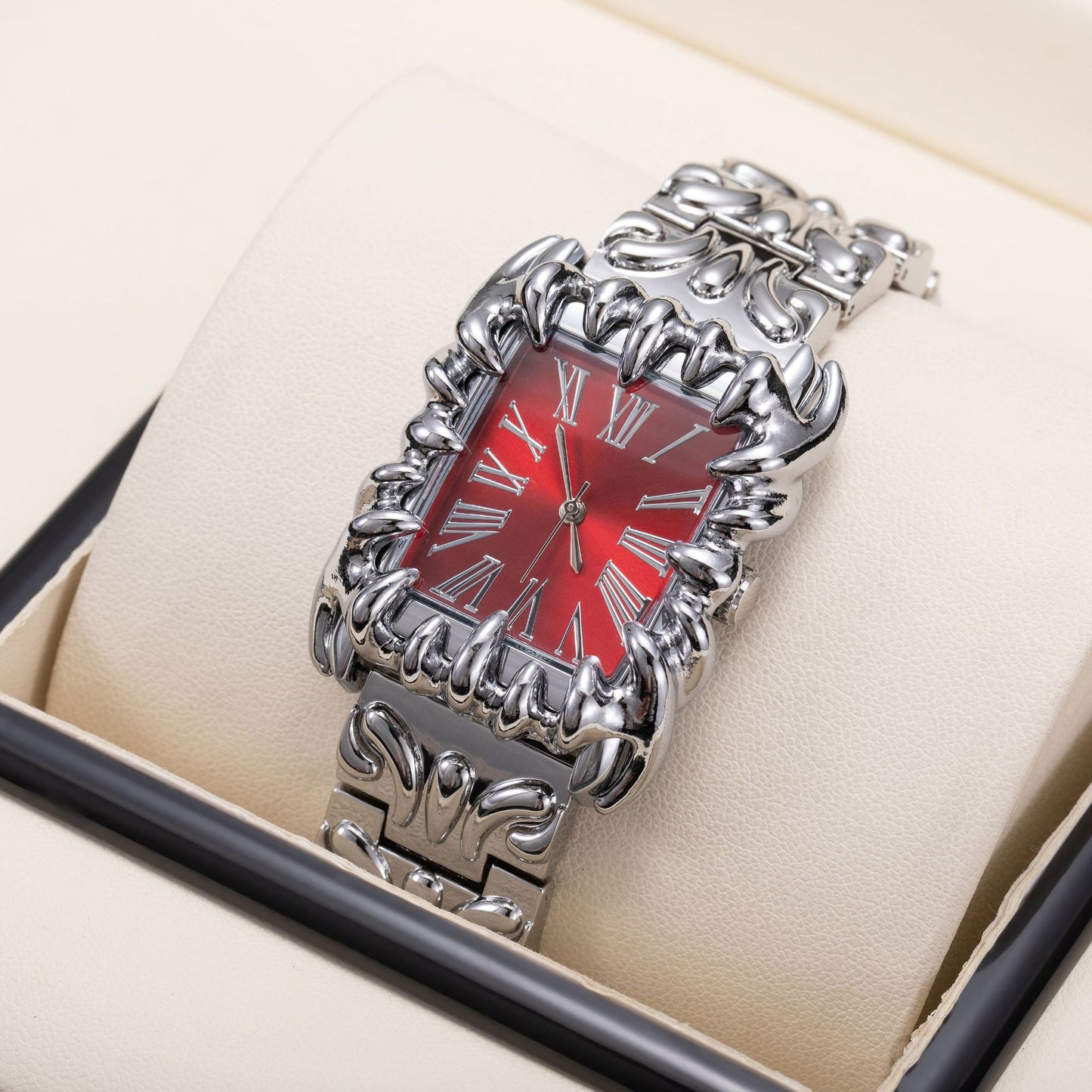 Retro Square Claw Mens Watch